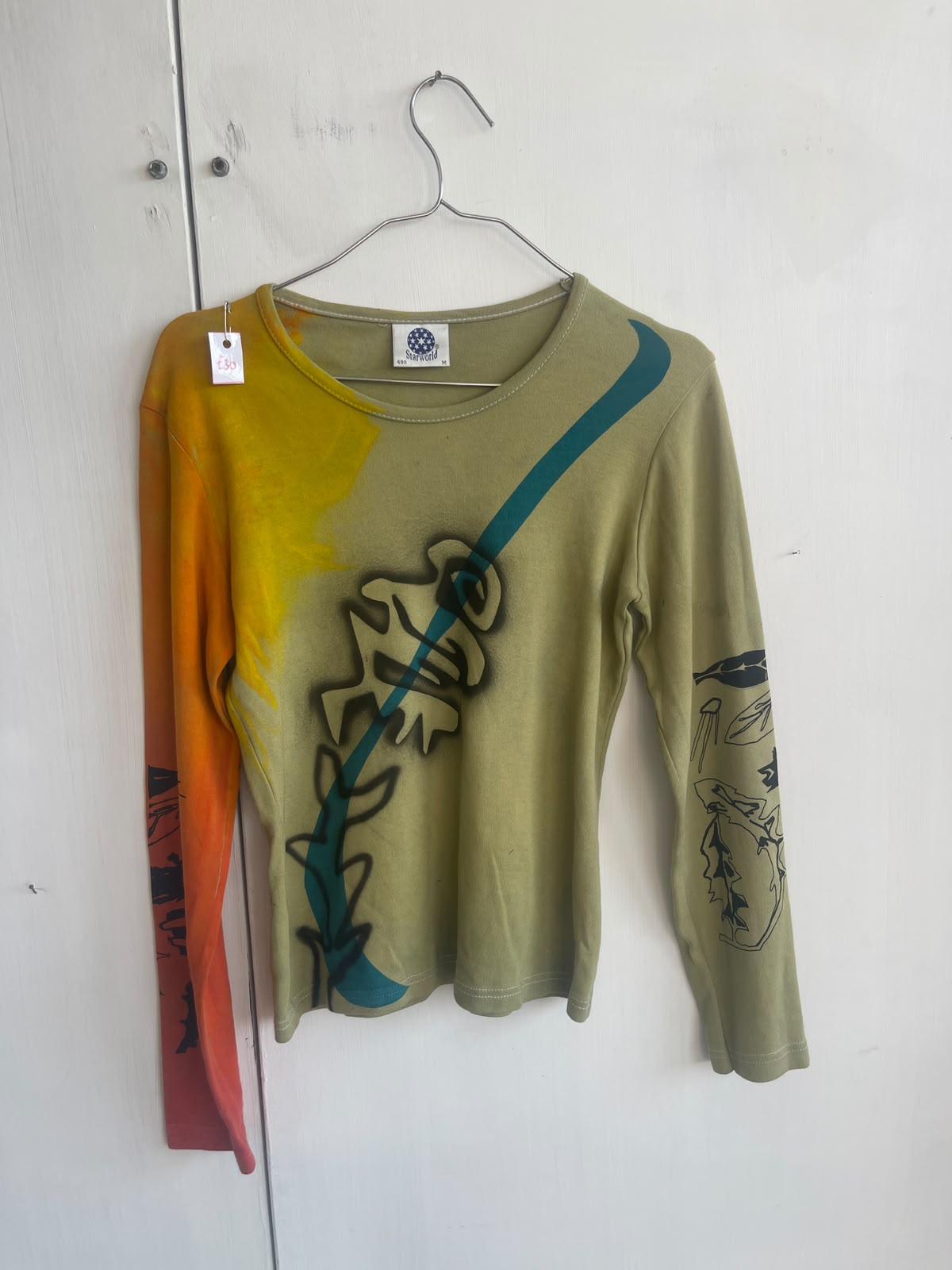 Long Sleeve Screenprint Fitted Tee (UK10/12)