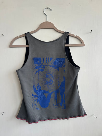 Reworked Screenprint Vest Top (UK8/10)