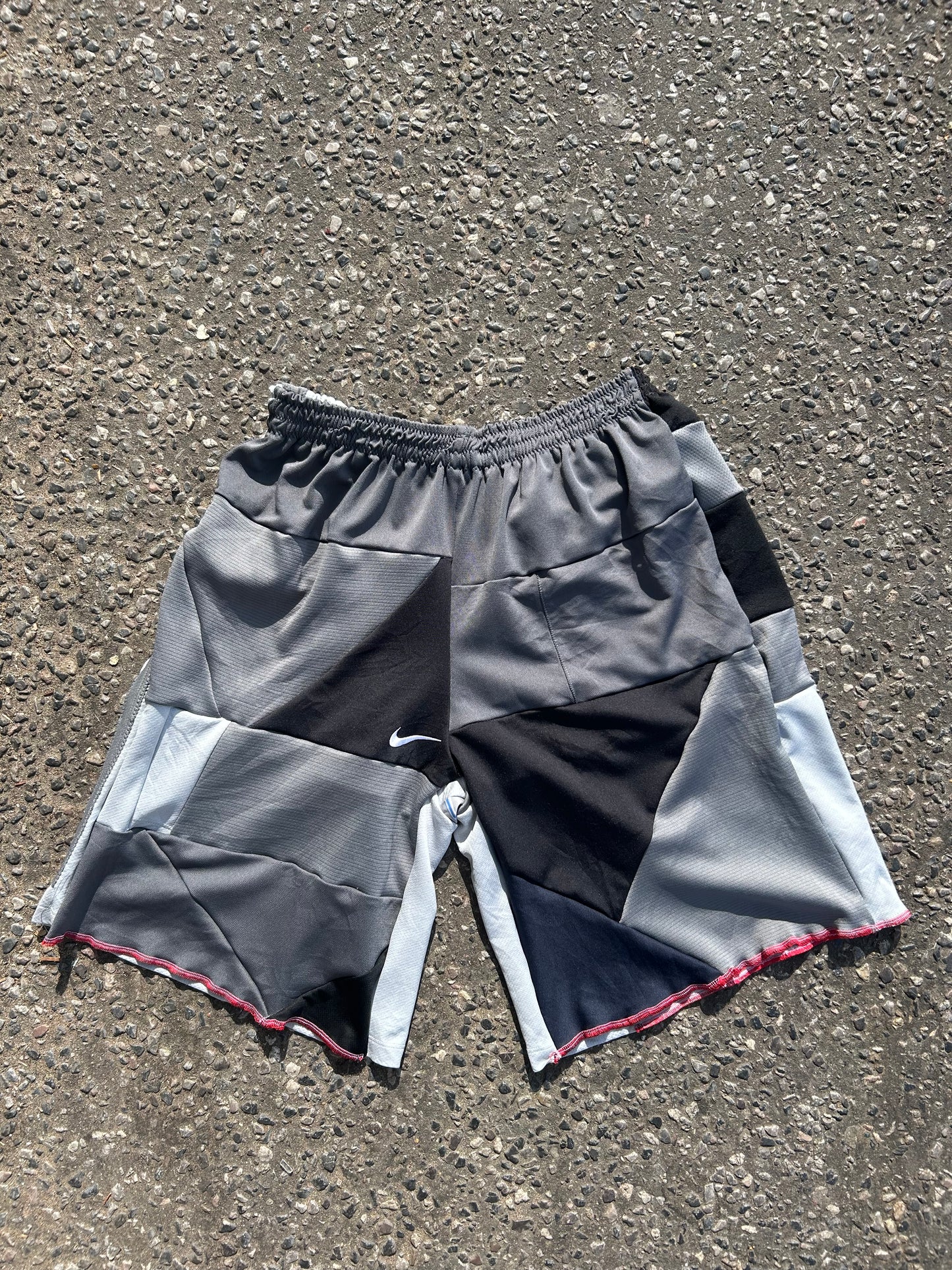 Reworked Patchwork Sports Shorts