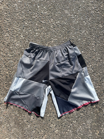 Reworked Patchwork Sports Shorts