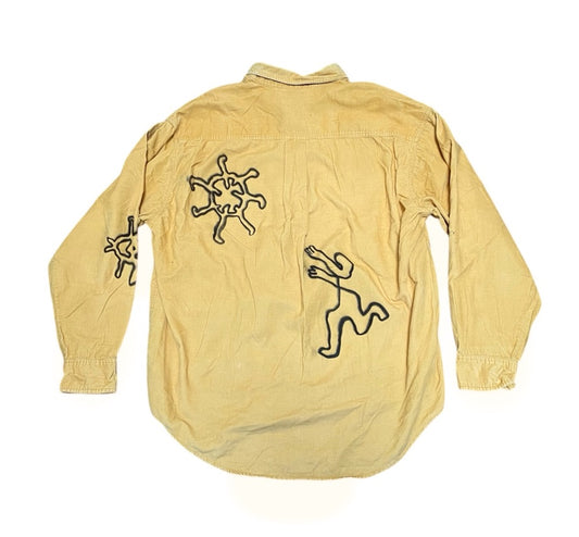 Yellow cord shirt