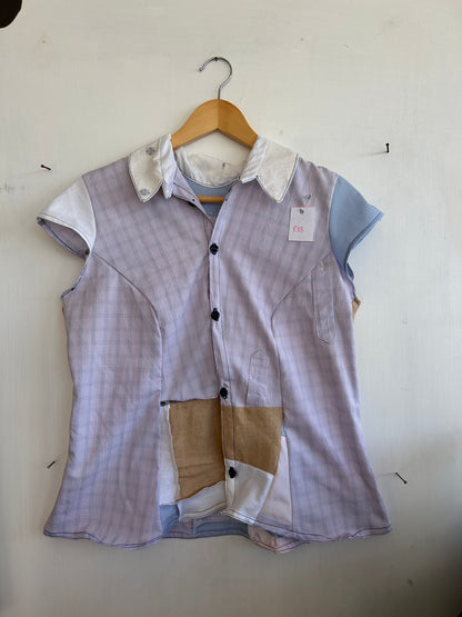 Patchwork fitted shirt (UK10/12)