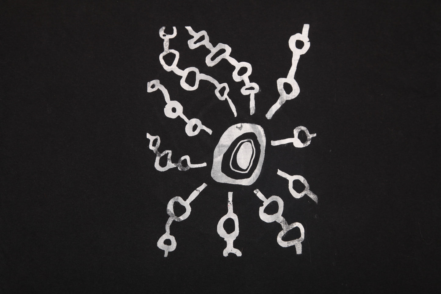 Upcycled Illustrated Screenprint T-shirt (XL)