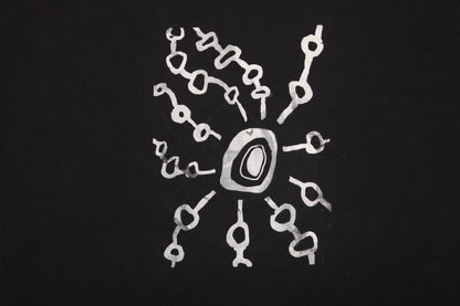 Upcycled Illustrated Screenprint T-shirt (XL)