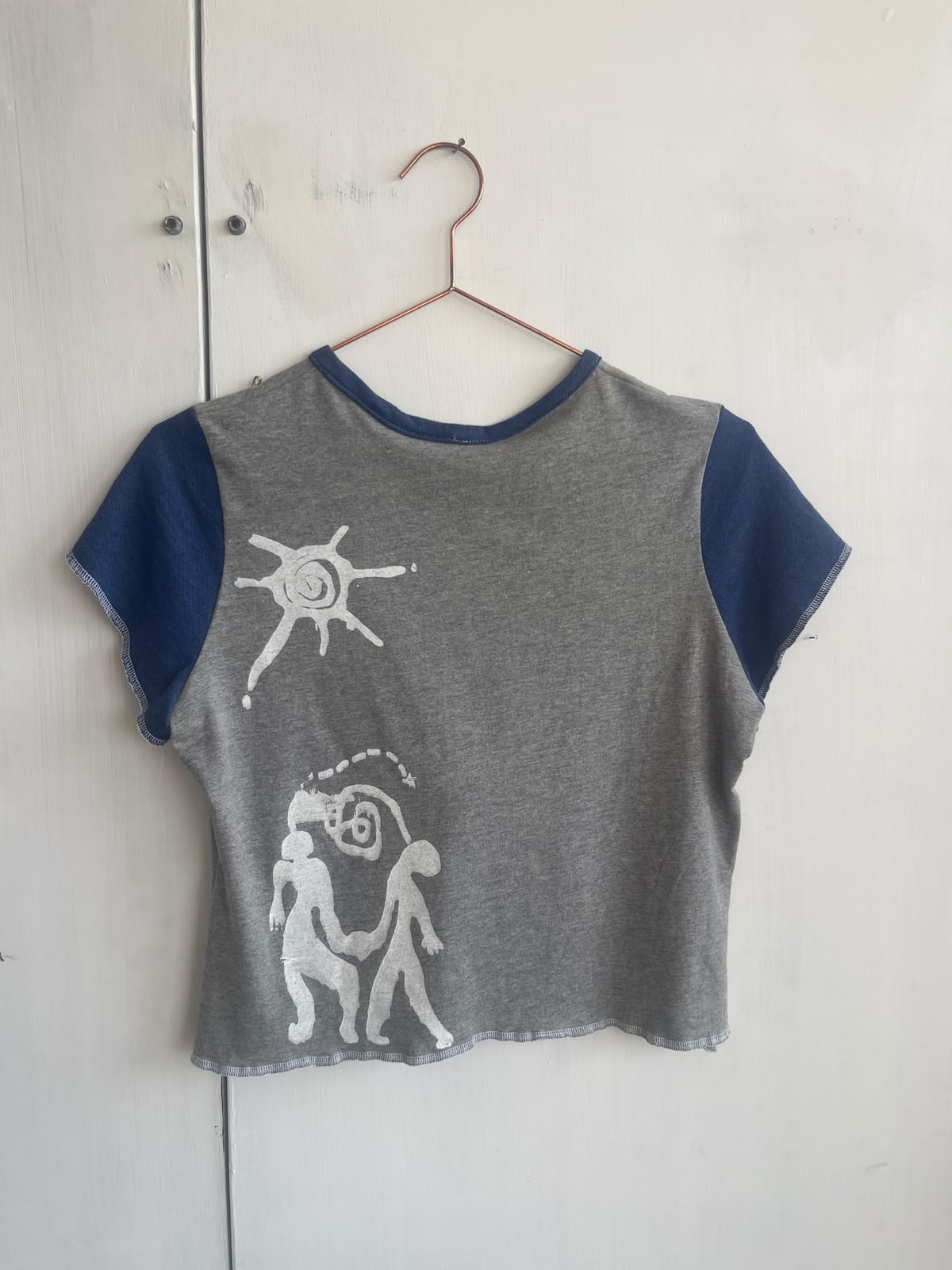 Short Sleeve Patchwork Screenprint Tee (UK12/14)