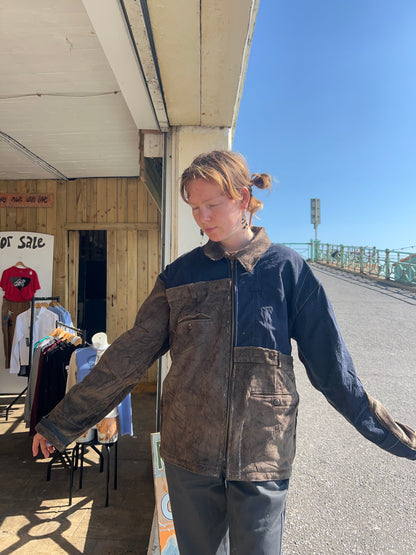 Patchwork Jacket made from Second Hand Trousers (L)