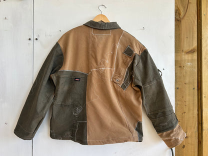 Patchwork Jacket made from Second Hand Trousers (L)
