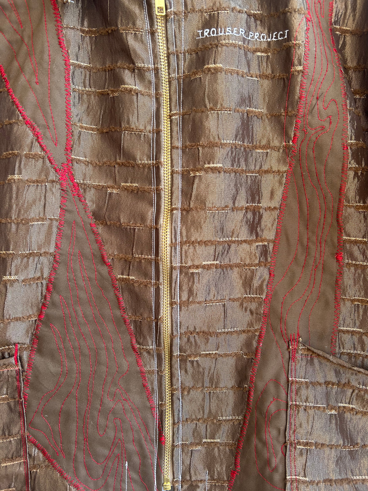 Shiny Brown Jacket made from Second Hand Materials (S)