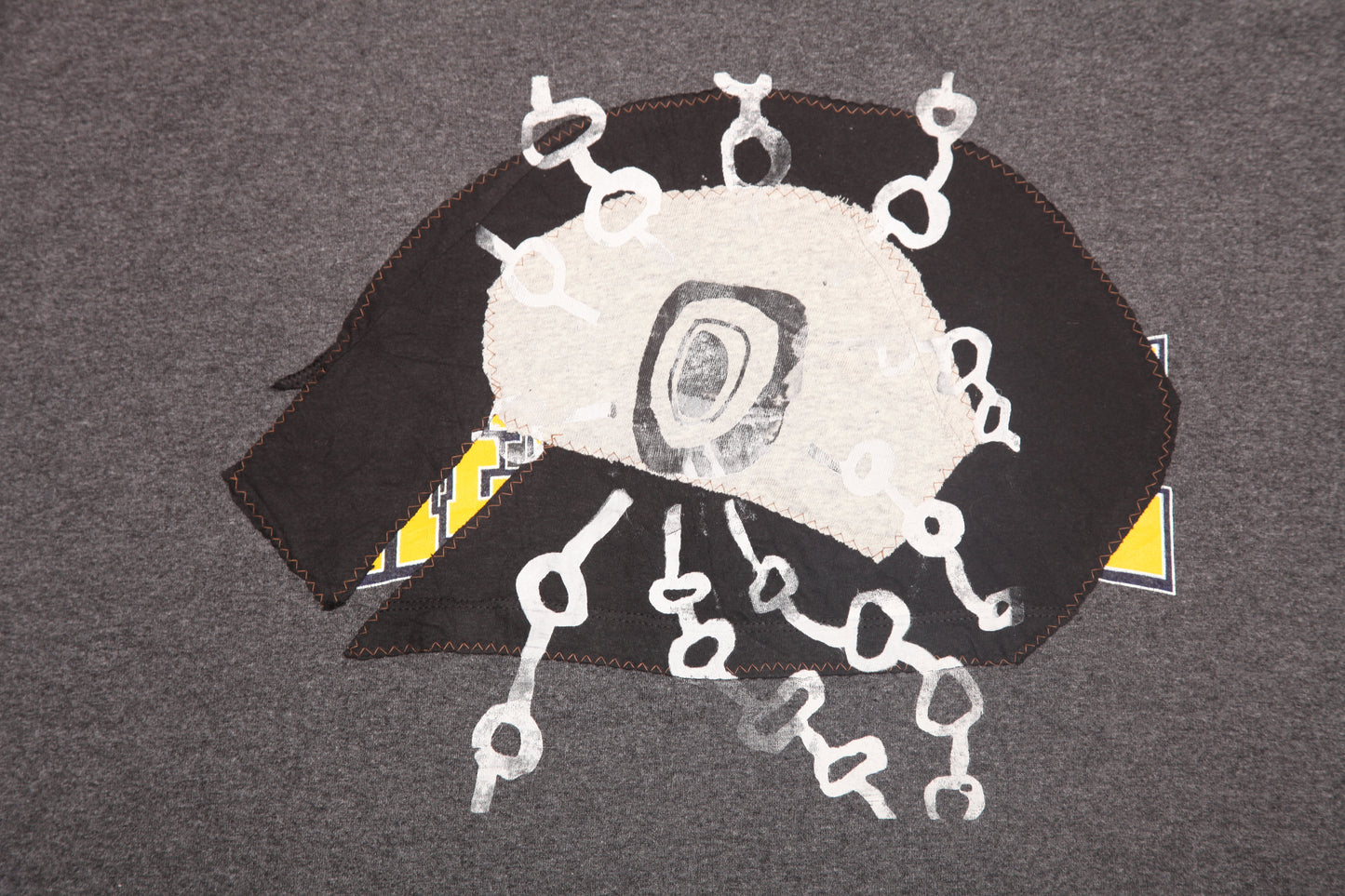 Upcycled Illustrated Screenprint T-shirt (XXL)