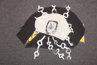 Upcycled Illustrated Screenprint T-shirt (XXL)