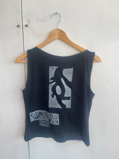 Reworked Screenprint Vest Top (UK10/12)