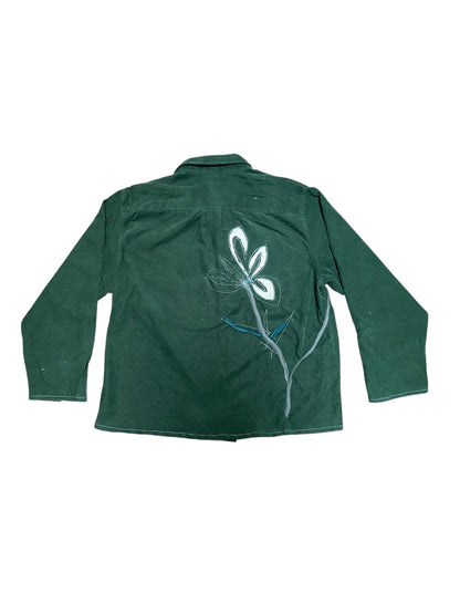 Reworked green cord shirt