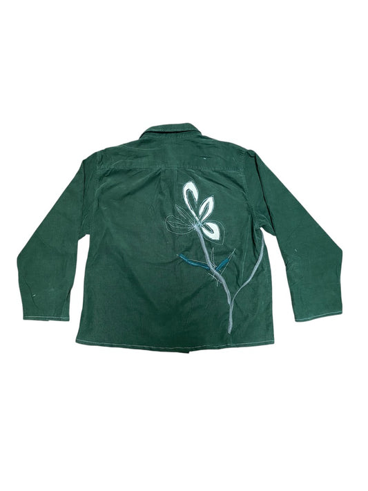Reworked green cord shirt