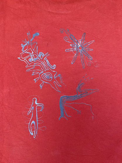 Upcycled Pre-Loved T-Shirt – Hand Screenprinted & 1of1
