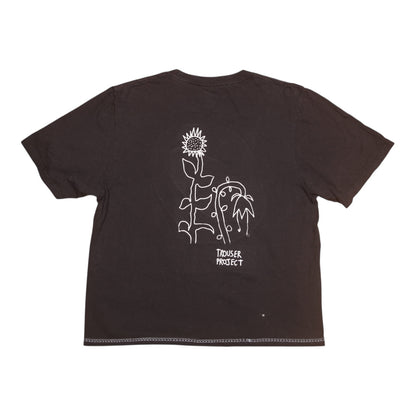 Upcycled Illustrated Screenprint T-shirt (M)