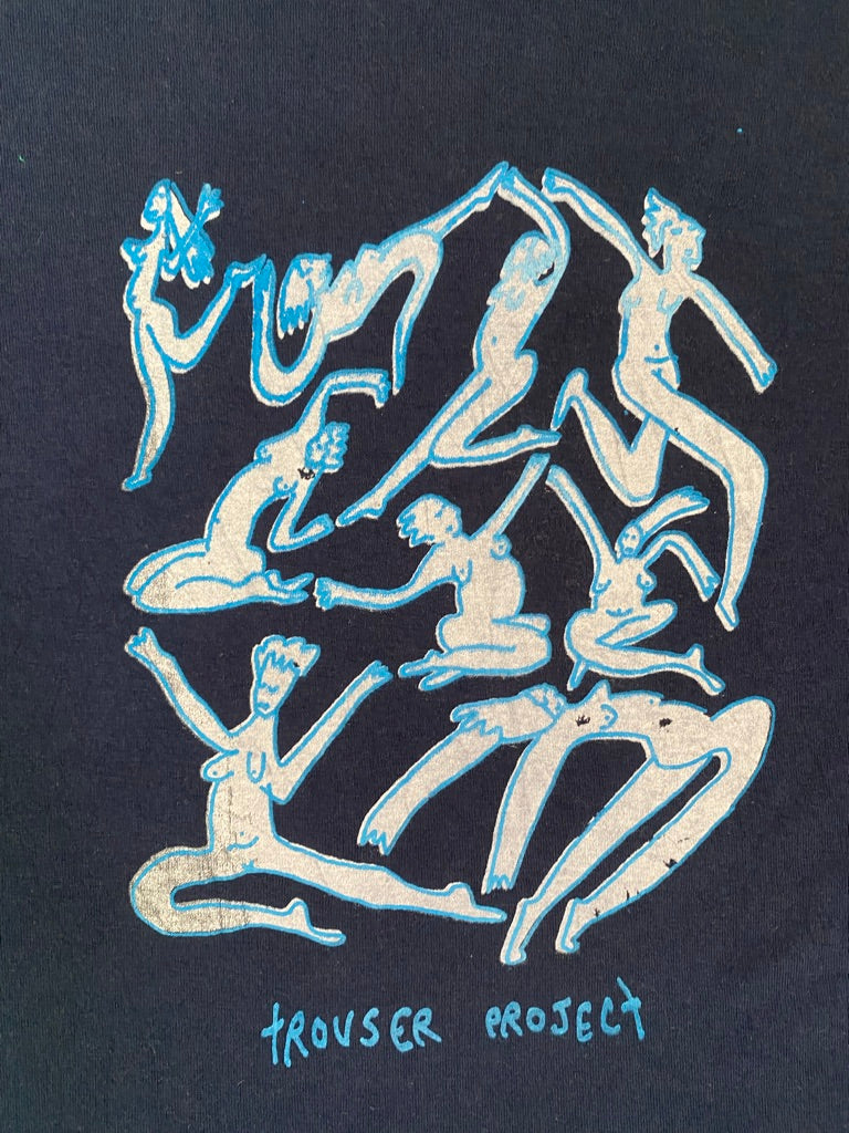 Navy Upcycled Pre-Loved T-Shirt – Naked Ladies Screen-print graphics 1of1 (XXL)