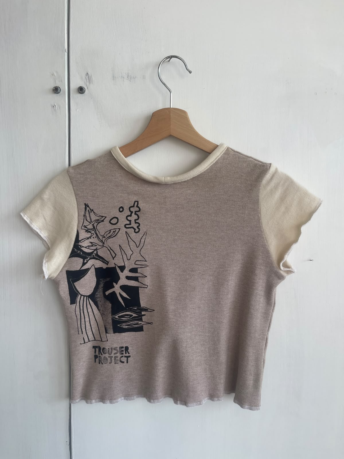 Short Sleeve Patchwork Screenprint Tee (UK6/8)