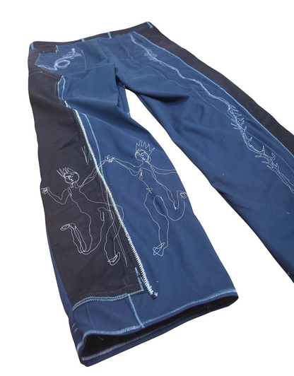 Embroidered baggy cargo trousers 1of1