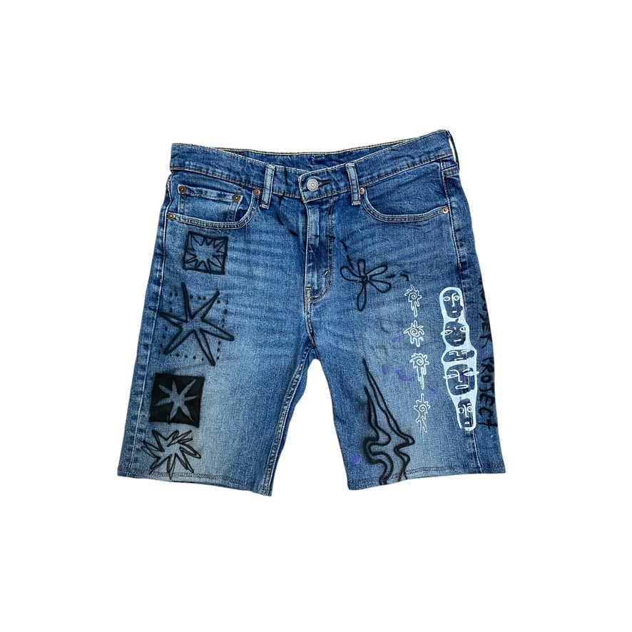 Upcycled Vintage Levi’s Denim Jorts – Reworked (W32")