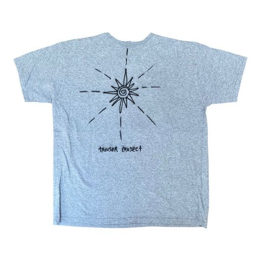 Grey Upcycled Pre-Loved T-Shirt – Airbrush designs 1of1 (L)