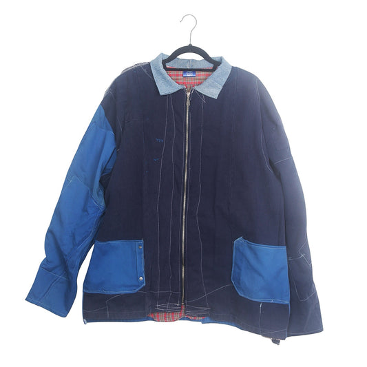 Jacket sustainably reworked from boiler suits (XL)