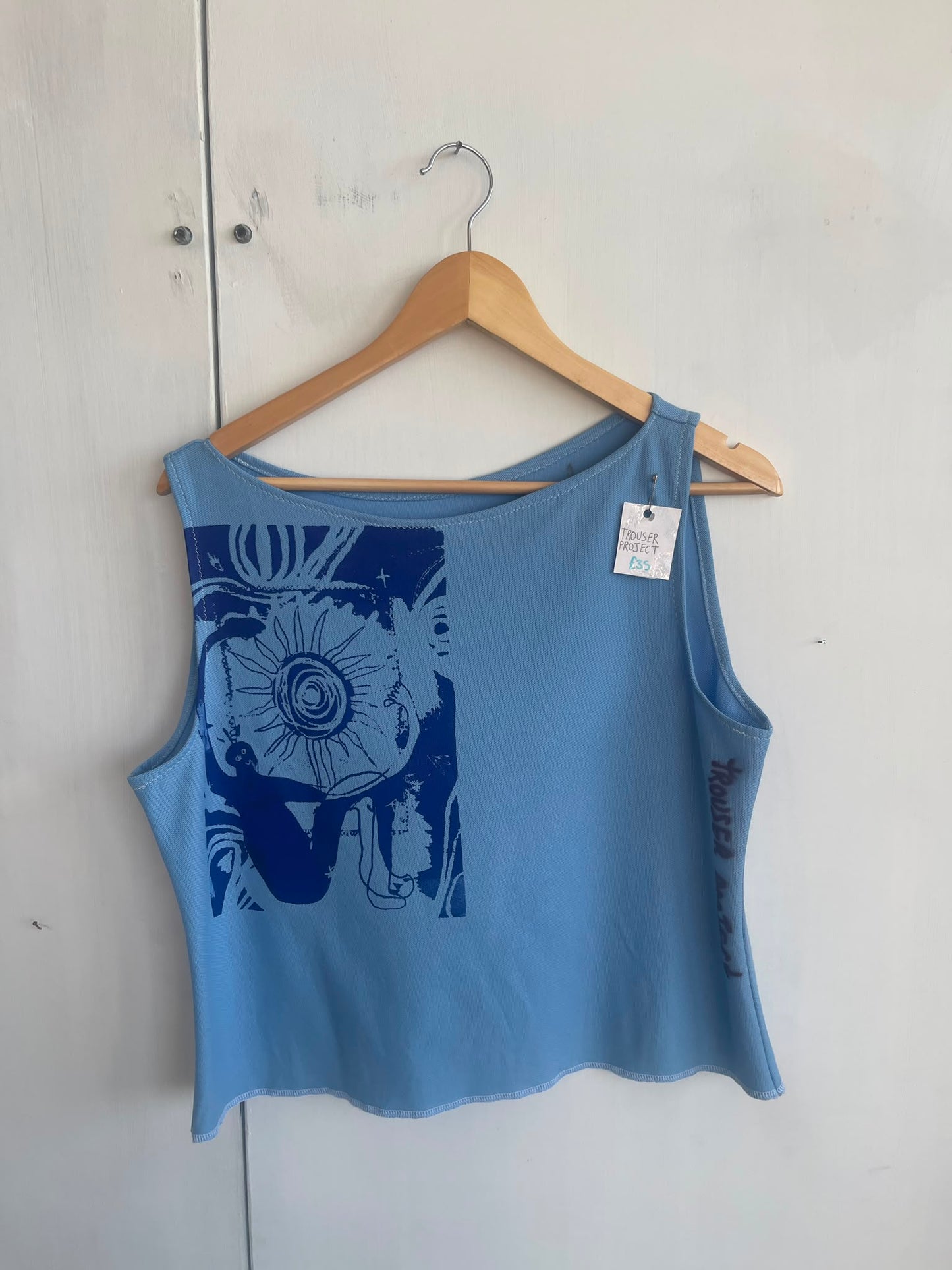 Reworked Screenprint Vest Top (UK16/18)