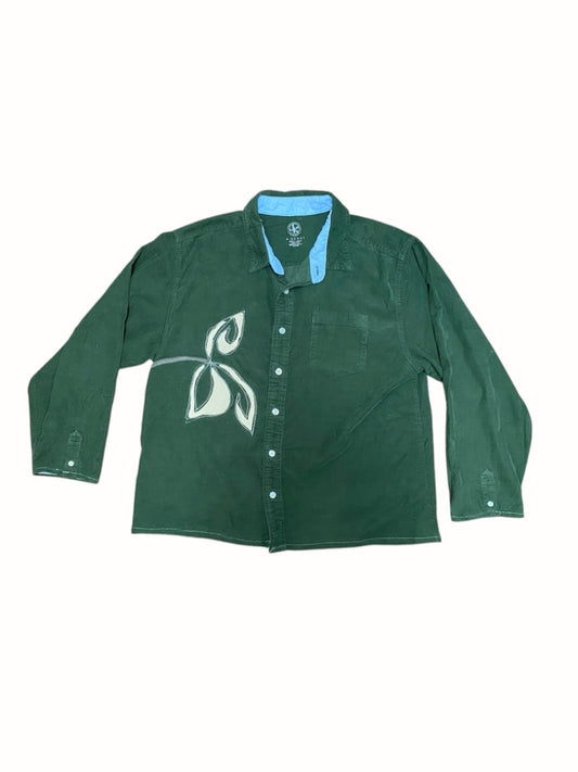Reworked green cord shirt