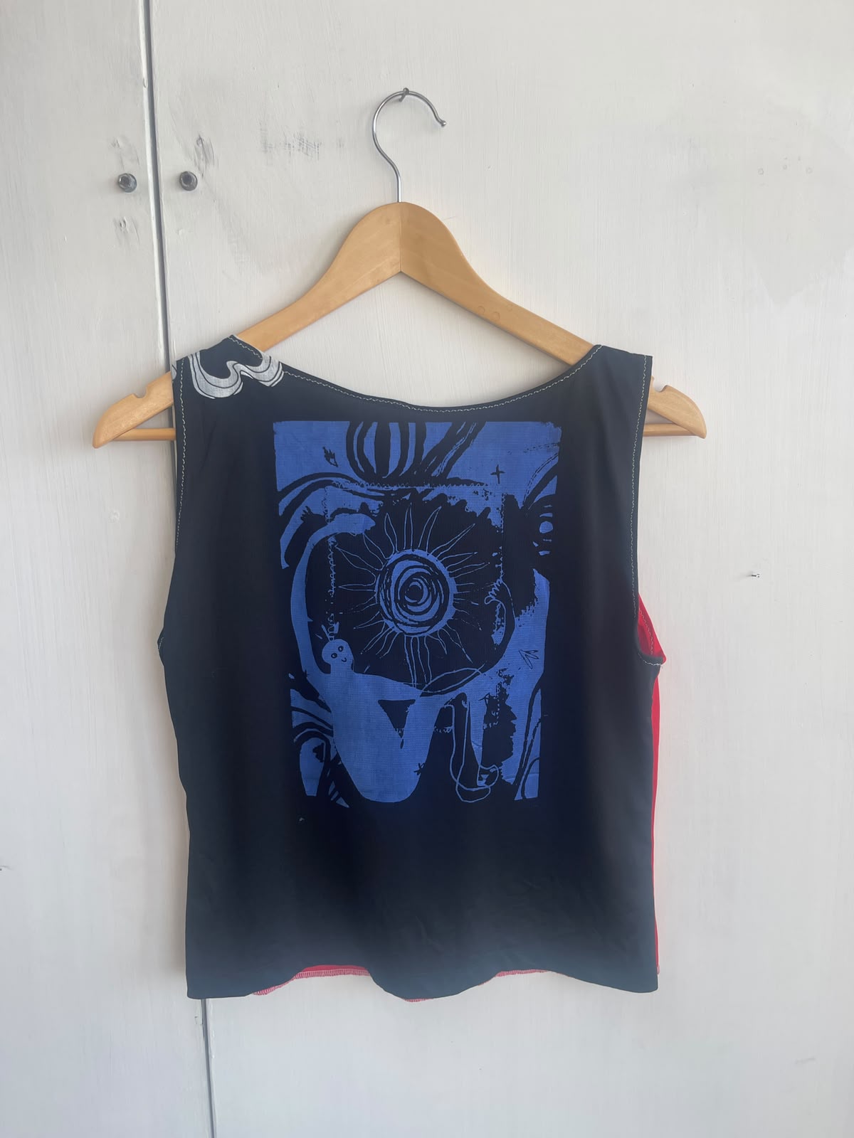 Reworked Screenprint Vest Top (UK12/14)