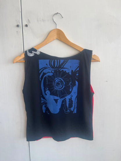 Reworked Screenprint Vest Top (UK12/14)