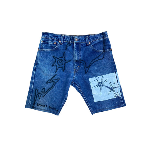 Upcycled Vintage Levi’s Denim Jorts – Reworked (W33")