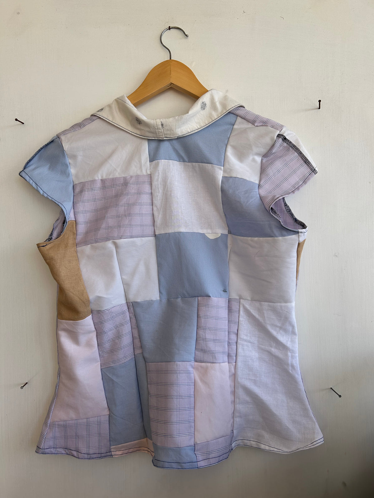 Patchwork fitted shirt (UK10/12)