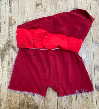 Sustainable Mini Skort – Handmade from Fabric Scraps (M)