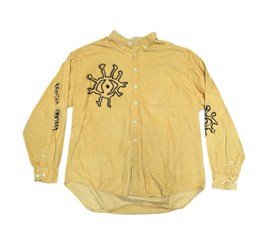 Yellow cord shirt
