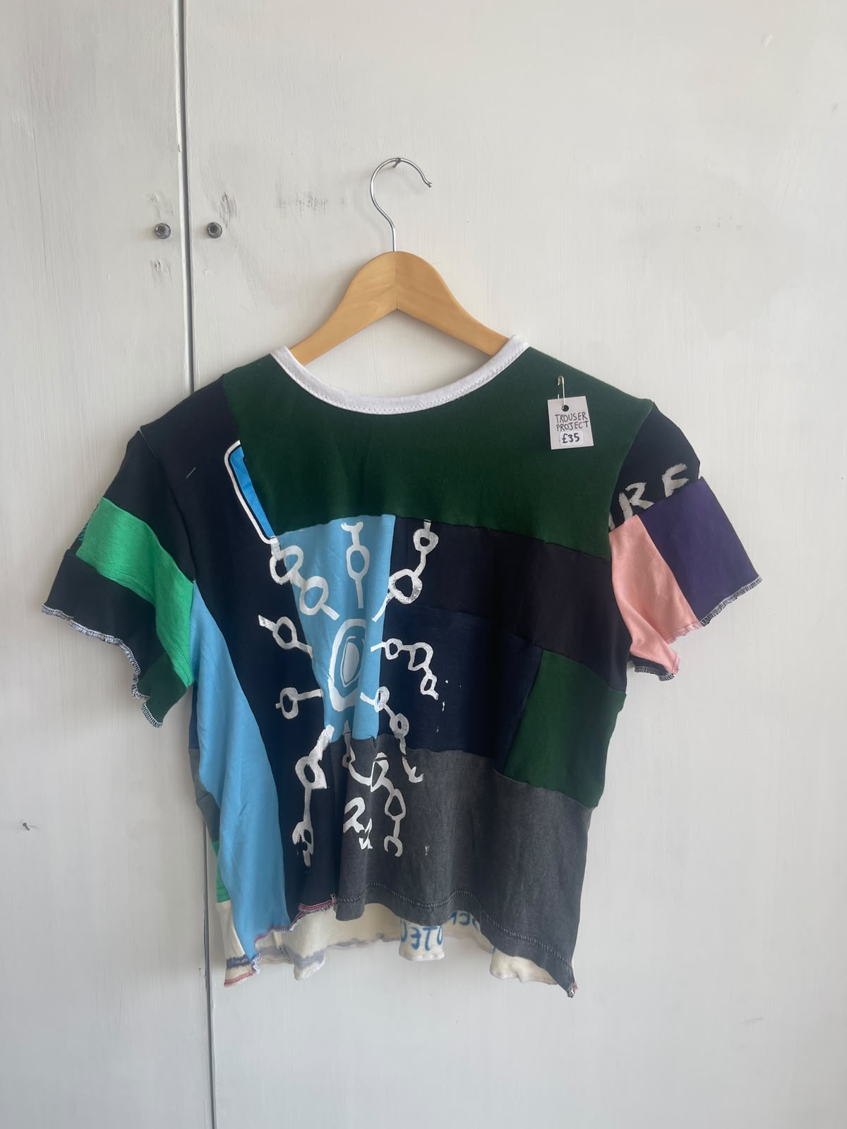 Short Sleeve Patchwork Screenprint Tee (UK16/18)