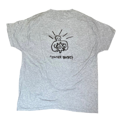 Grey Upcycled Pre-Loved T-Shirt – Freehand airbrush designs 1of1 (L)