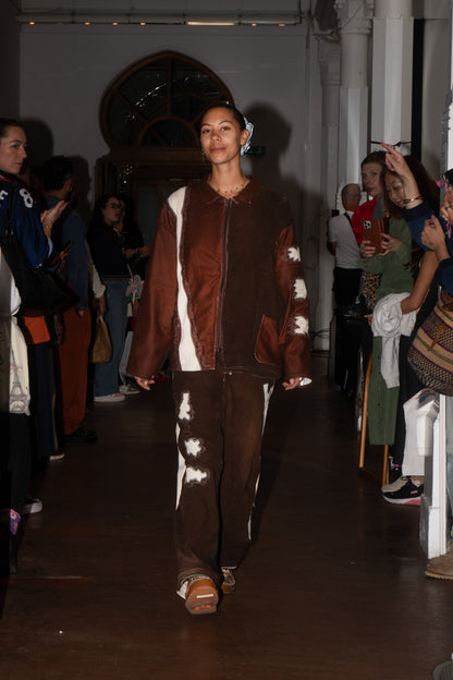 Handmade Corduroy Appliqué Trousers (W30)