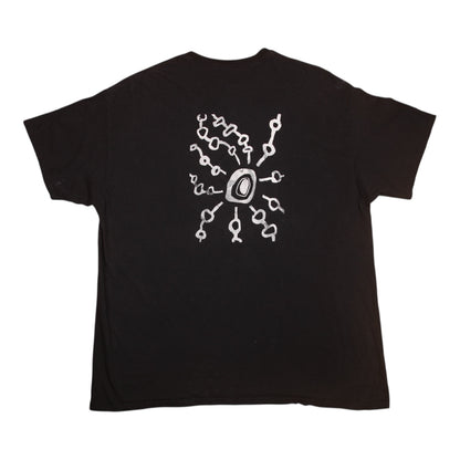 Upcycled Illustrated Screenprint T-shirt (XL)