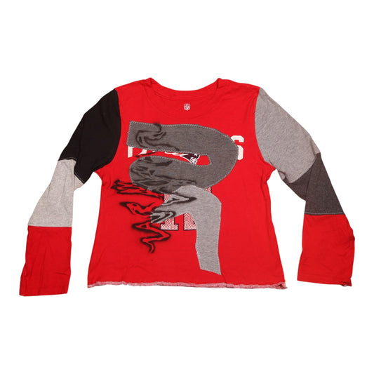 Long Sleeve Screenprint Fitted Tee (UK6/8)