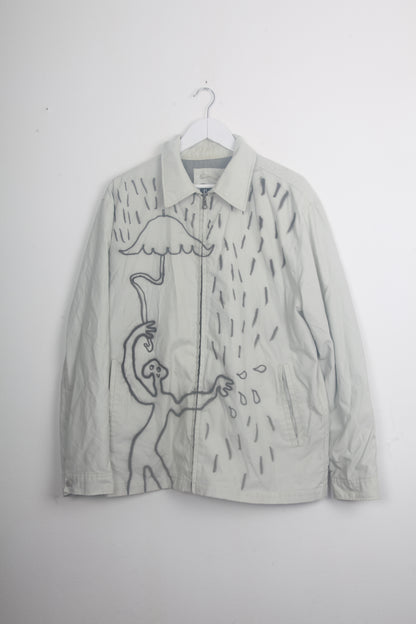 Upcycled Zip Up Raincoat