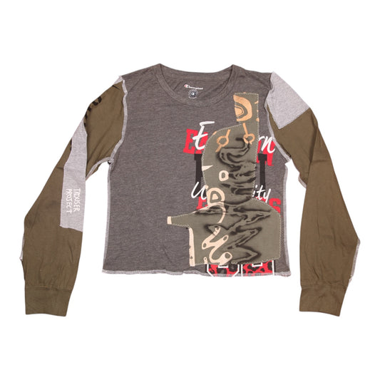 Long Sleeve Screenprint Fitted Tee (UK8/10)