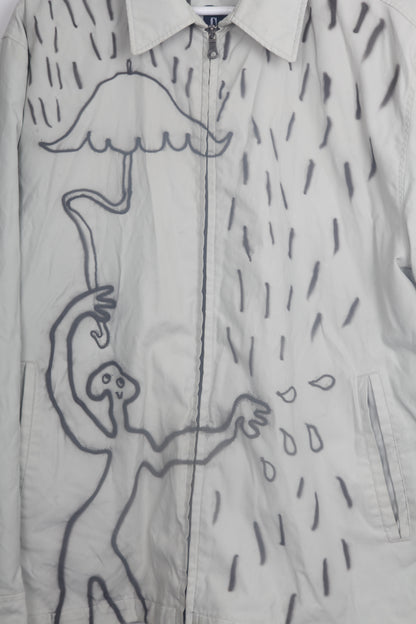 Upcycled Zip Up Raincoat