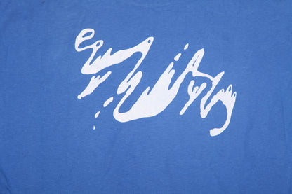 Upcycled Illustrated Screenprint T-shirt (L)