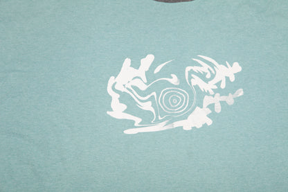 Upcycled Illustrated Screenprint T-shirt (3XL)