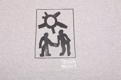 Upcycled Illustrated Screenprint T-shirt (L)