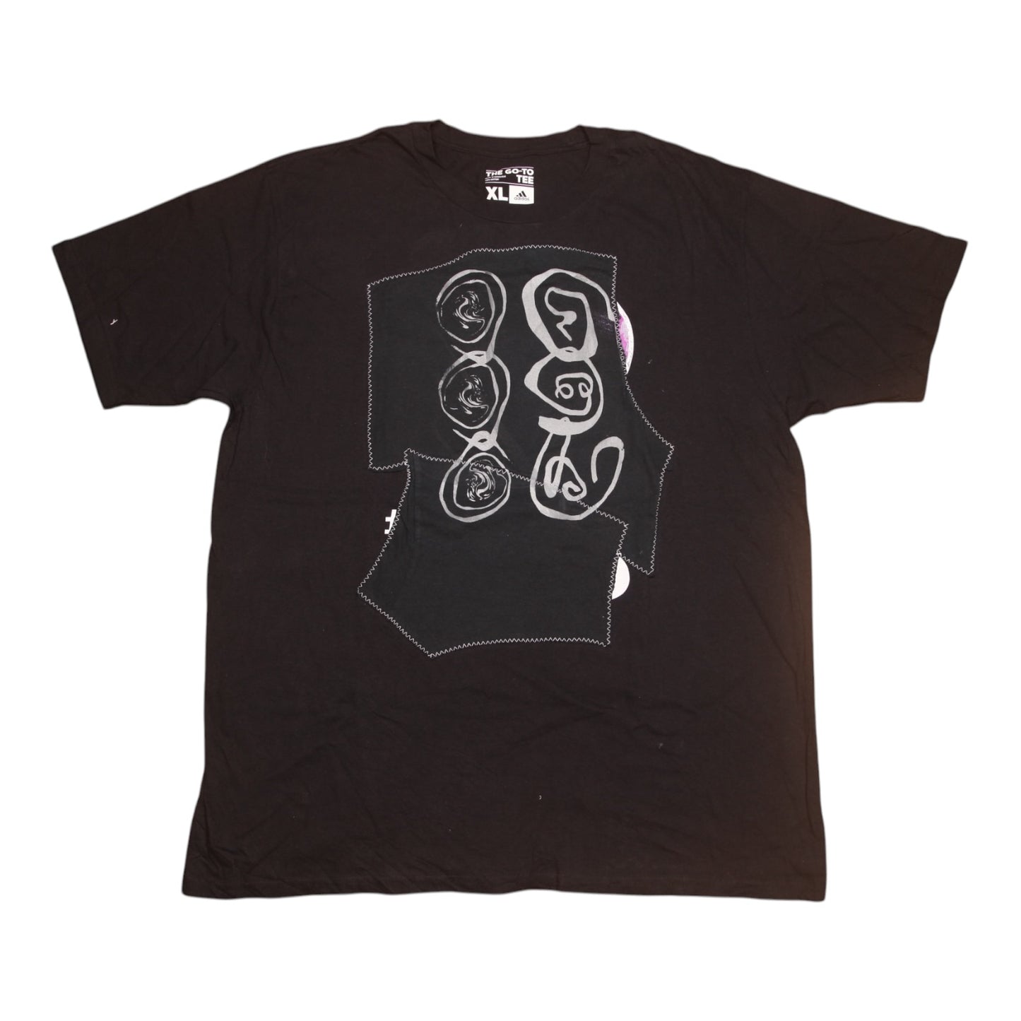 Upcycled Illustrated Screenprint T-shirt (XL)