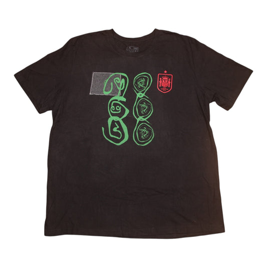 Upcycled Illustrated Screenprint T-shirt (2XL)