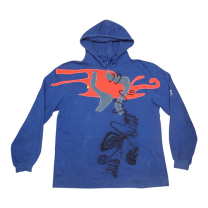 Vintage Upcycled Screenprint Hoodie (XL)