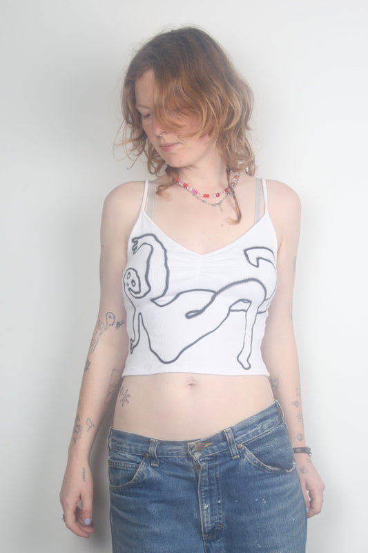 Upcycled Strappy Vest Top