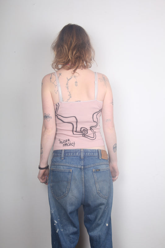 Upcycled Strappy Vest Top