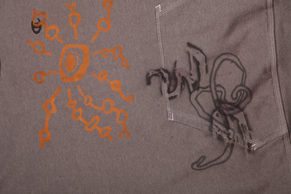 Vintage Upcycled Screenprint Hoodie (XL)